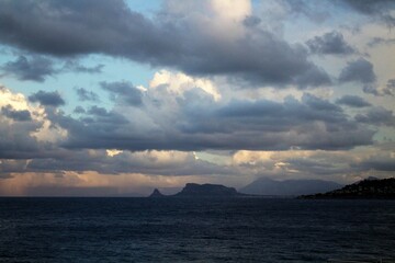 evocative image of rough seas on a bad winter day in Italy