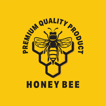 Honey bee graphic design template vector illustration