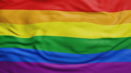 LGBTQ pride flag wave