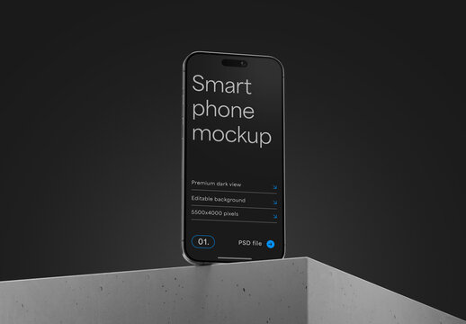 Dark Smartphone Mockup