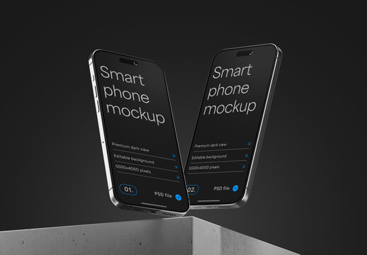 Dark Smartphone Mockup