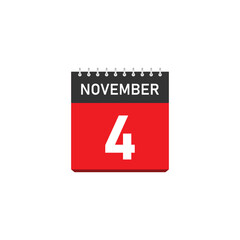 Fototapeta premium November 4 Concept Design. Vector Illustration.