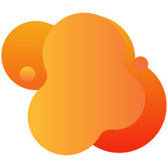 Orange Aesthetic Blob