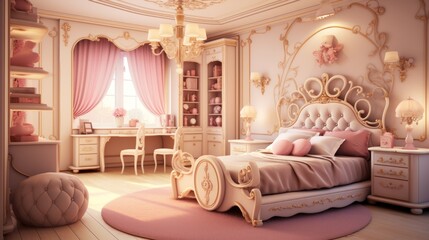 cute child room interior design for little princess