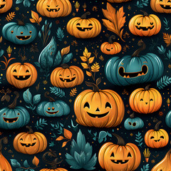 halloween seamless background