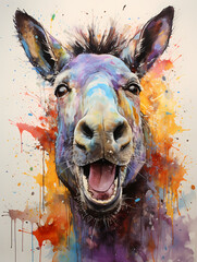 Painting Of A Donkey