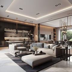 Fototapeta premium living room interior