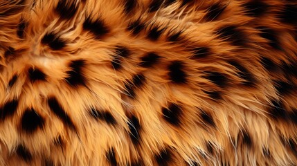Leopard fur. Animal fur texture closeup. Intricate Details of Animal Fur Texture