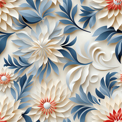 seamless pattern with flowers