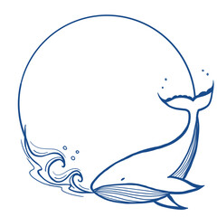 whale in the sea