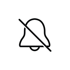 No sound, no bell icon  prohibiting sing 