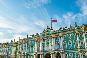 Winter Palace (State Hermitage museum) in Saint Petersburg, Russia.