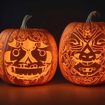 pumpkin carving stencil design, halloween jack o lantern