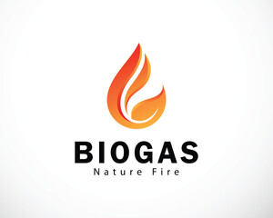 oil and gas logo creative symbol vector business industry gas nature leave fire flame icon design concept