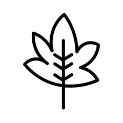 Leaf Organic Herbs Outline Icon