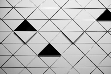 white and black background, white triangle lines background.