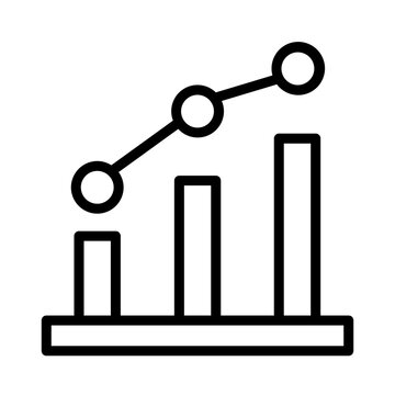 Point Scatter Chart Outline Icon