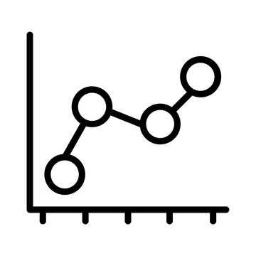 Scatter Chart Business Outline Icon