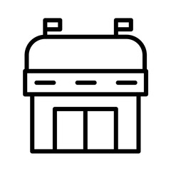 Olympics Stadium Field Outline Icon