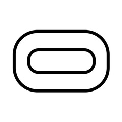 Race Road Stadium Outline Icon