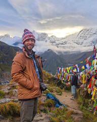 hiker in the mountains