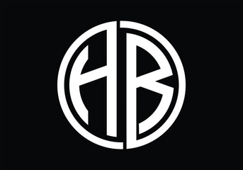 Initial monogram letter HB logo Design vector Template. HB Letter Logo Design. 