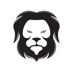 Lion head logo template vector icon