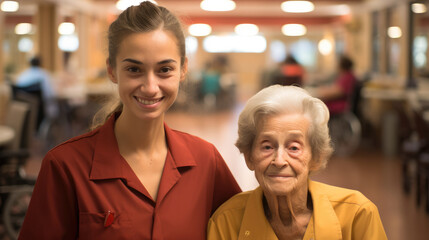 A nursing home volunteer.