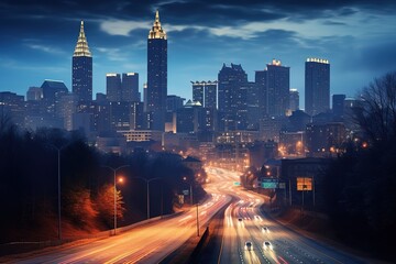 Skyline at dusk, Atlanta, Georgia © Arena Photo UK