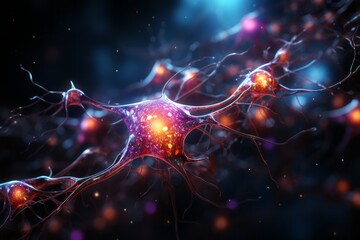 Synaptic Cosmos: 3D Rendering of Neural Activity in Outer Space, Exploring Brain Connections