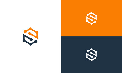 collection of initial S vector design logo templates Very suitable for use in business consulting and technology companies