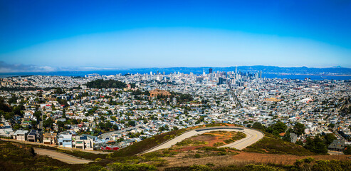 View of the San Francisco skyline from Christmas Tree Point.