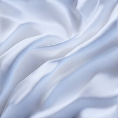 silk fabric background - white silk fabric - Generative AI