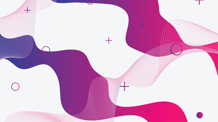 White red and purple gradient dynamic fluid shapes abstract background