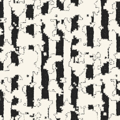 Monochrome Camouflage Stripes Textured Pattern