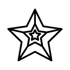 July Banner Star Solid Icon