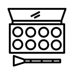 Beauty Eye Makeup Solid Icon