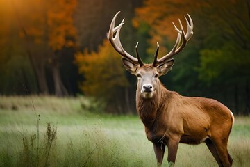 deer in the woods generated ai