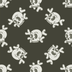 Skull Seamless Pattern