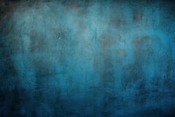 Obraz premium A vibrant blue wall against a dramatic black backdrop