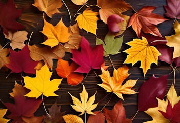 Autumn leaves background