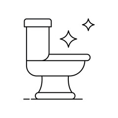 Bathroom Essential, Toilet Facility. The toilet icon signifies a bathroom essential and the availability of a toilet facility for convenience Icon