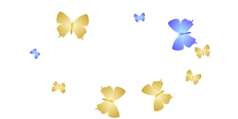 Exotic bright butterflies abstract vector background. Summer colorful insects. Simple butterflies abstract fantasy illustration. Gentle wings moths graphic design. Nature beings.