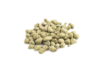 Green oolong tea isolated on white. Side view