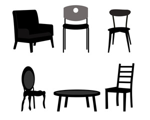  furniture silhouettes chair