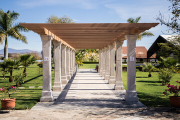 entrada con columnas