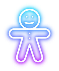 Set of Christmas neon