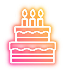 Set of Christmas neon