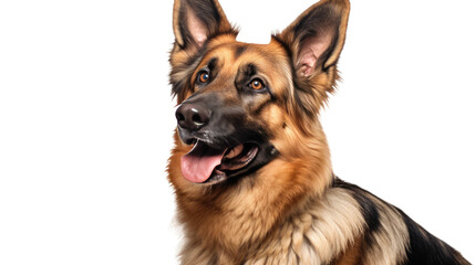 german shepherd on transparent background