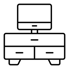 Tv Table Icon